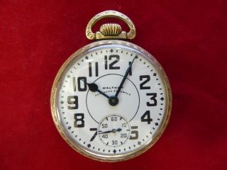 1940 Waltham Riverside 1621 Md 1908 21j Pocket Watch Running Keystone 16s 10k Rg