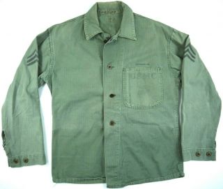Vintage Military Named Usmc P41 Hbt Shirt/jacket Us Marine Corps Ww2 Wwii Korea