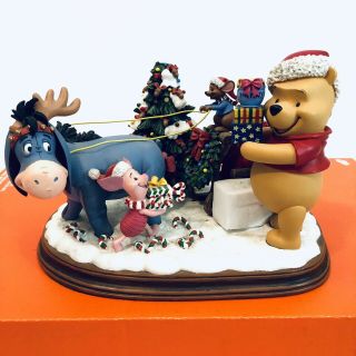 The Danbury Winnie The Pooh And Christmas Too Tree Rare Retired Disney