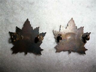 Canadian - Fort Garry Horse Collar Badge Pair - WW2 2