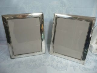 Vintage Sterling Silver 8 X 10 Picture Frames,  R.  Carr Of Sheffield