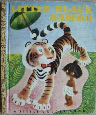Vintage Little Golden Book Little Black Sambo By Helen Bannerman " A " 1st Ed