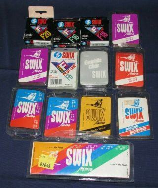Vintage Assorted Swix Ski Wax,  Partially,  Many Sticks