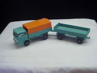 Vintage Matchbox Lesney Mercedes Truck and Trailer No 1 and No 2 NM 2