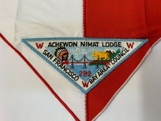 Order Of The Arrow Achewon Nimat Lodge 282 Pie Patch On R/w Neckerchief - P2