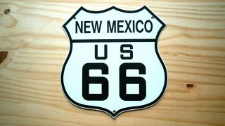 Vintage Mexico Route 66 Porcelain Sign Gas Oil Pump Plate Service Station Nr