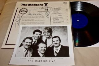 Masters V (vinyl Lp,  1981 Usa,  Autographed By All Five With Photo)