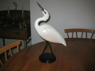 Feathers Gallery Hand Carved Little Egret Limited Edition Carved Wood Bird