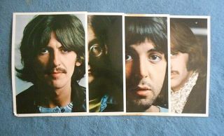 THE BEATLES WHITE ALBUM NUMBERED RAISED LETTERS ALL INSERTS 3