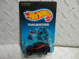 1988 Hot Wheels Trailbusters Black Baja Breaker Van W/ct Wheels