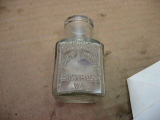Richmond Virginia Va Southern Stamp & Staty Co Ink Bottle