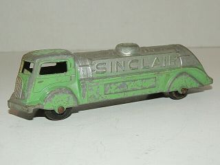 1954 Tootsietoy Mack Sinclair Gas Tanker Fuel Truck 6 " Diecast Metal Toy