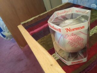 Dave Grossman 1974 Norman Rockwell Ball Christmas Ornament Limited Edition