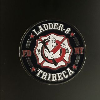 FDNY Ladder 8 Tribeca Real Ghostbusters Challenge Coin not USN USMC MSG NYPD 3