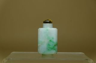 Antique Chinese Jade Jadeite Snuff Bottle.