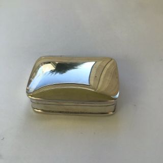 Solid Silver Vintage Pill Box - Classic Style