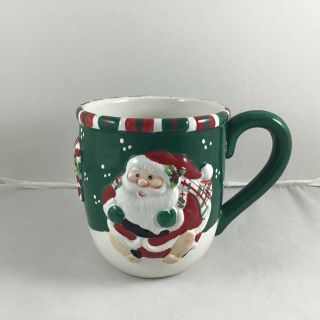 Fitz And Floyd Christmas Holiday Santa Claus Mug Cup Gift Gallery