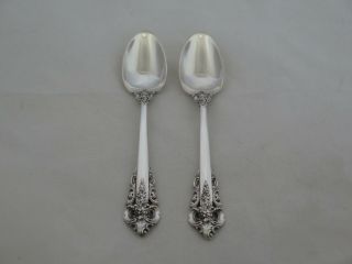 Wallace Sterling Silver Grande Baroque Demitasse Spoons