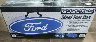 Goboxes Ford Oval Steel Tool Box Powder Coated Steel Mustang Licensed