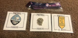 Snoopy Peanuts Sdcc 2019 Exclusive Lanyard And 3 Pins Set