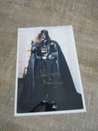 David Prowse Autograph Signature 8x12 Star Wars Darth Vader
