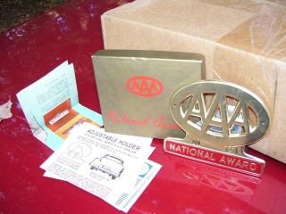 1950s nos Accessory vintage License plate topper scta GM Ford Chevy 3