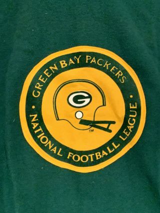 Vintage 1960s 70s Green Bay Packers Pendleton Wool Fringe Stadium Blanket 2