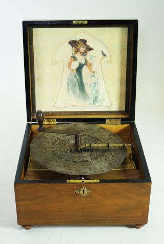 Antique Kalliope Disc Music Box You Can Hear Me Play