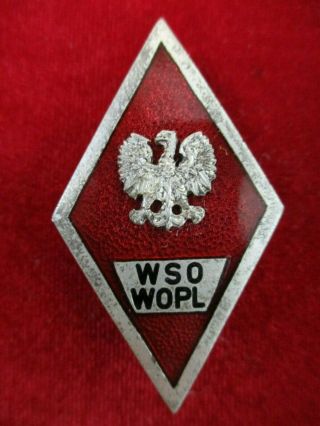 Poland Polish R Higher Officers School Graduation Badge Wso Wopl Order Medal Ww2