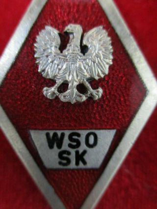 Poland Polish R Higher Officers School Graduation badge WSO WOPL Order Medal WW2 2