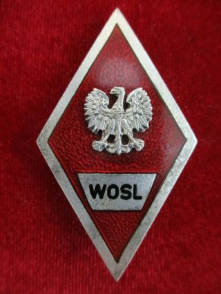Poland Polish Rrr Higher Officers School Graduation Badge Wosl Order Medal Ww2