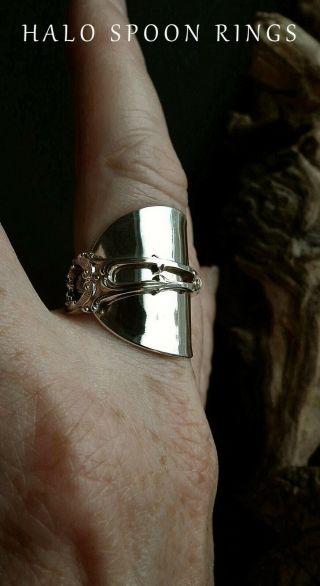 Stunning Chunky Norwegian Silver Spoon Ring The Perfect Christmas Gift