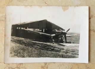 Ww2 German Stuka Dive Bomber Photo - Hiding In Camouflaged Hangar