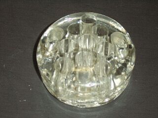 Vintage Clear Glass 11 Hole 3 