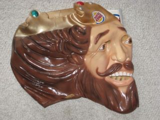 2007 W Tag Creepy Cool Burger King The King Deluxe Halloween Mask