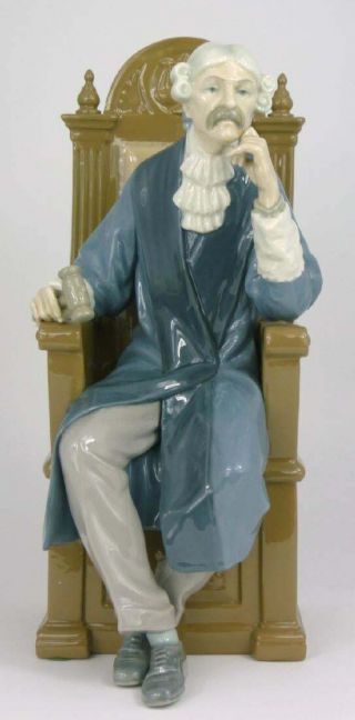 Rare Lladro Limited Edition Judge Lawyer 753/1200 Signed Porcelain Figurine