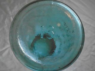 13 The Marion Jar Deep Aqua Mason Patent Nov 30th 1858 Half Gallon Fruit Jar