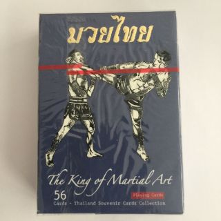 Muay Thai Boxing Playing Cards Kickboxing Poker Rare Collectible Gift Souvenir