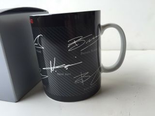 Porsche 919 Racing Lemans Factory Coffee Mug/cup With Drivers Signatures