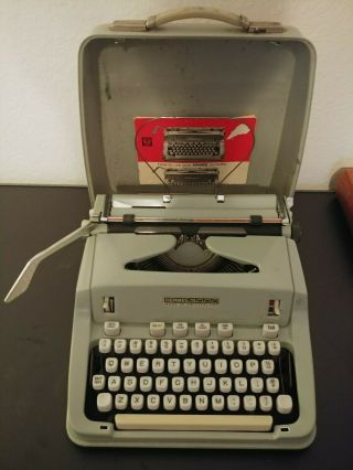 Hermes 3000 Portable Typewriter With Case And Manual1970 Switzerland
