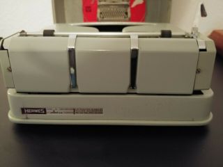 Hermes 3000 portable typewriter with CASE AND MANUAL1970 Switzerland 2