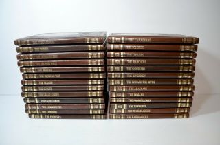 Vintage Time Life The Old West Leatherette Book Set Complete 26 Books