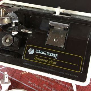 Vintage Black & Decker Spacemaker Under Cabinet Can Opener Electric Kitchen Bar 2