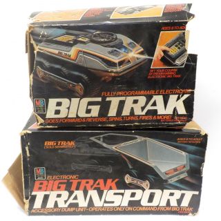 Vintage Big Trak & Transport Dump W/ Boxes,  1979 Milton Bradley Electronic Truck