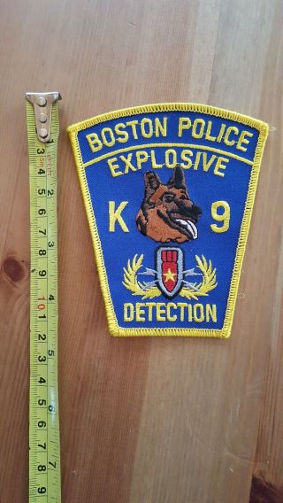 Boston Ma K9 3 Patches,  2 Coins