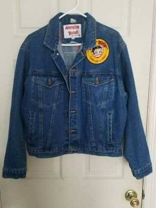 American Toons Betty Boop And Pudgy Denim Jacket