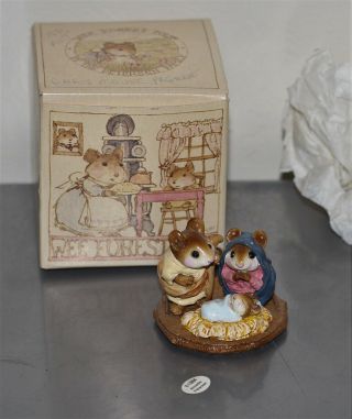 Wee Forest Folk M117 Chris Mouse Pageant Annette Petersen 1984 Mib Box
