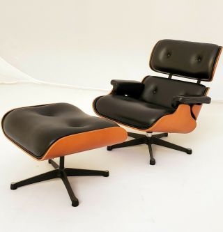 Vitra Design Museum Miniatures Eames Lounge Chair,  Ottoman (herman Miller Chair)