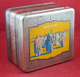 German Wwii Wehrmacht / Afrika Korps Soldier Cigarettes Ration Tin Box Senoussi