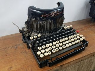 Collectible Desktop Typewriter Columbia Bar Lock 14 - No Risk With